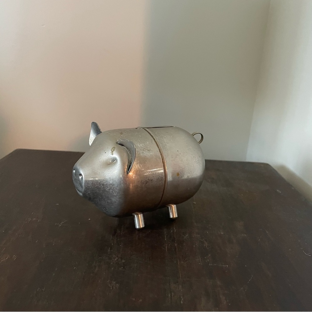 Leonard Silver Plated Piggy Bank
